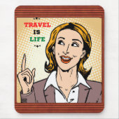 Reise ist Lebensmousepad Mousepad (Vorne)