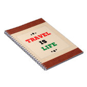 Reise ist LebensNotebook Notizblock (Rechte Seite)
