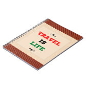Reise ist LebensNotebook Notizblock (Linke Seite)