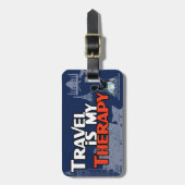 Reise ist mein Therapie-Gepäckanhänger Gepäckanhänger (Vorderseite vertikal)