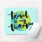 Reise ist meine Therapie Mousepad (Mit Mouse)