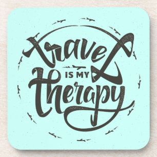 Reise ist meine Therapie Untersetzer