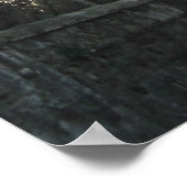 Reise- | Italien - Abend auf dem Appischen Weg Poster (Ecke)