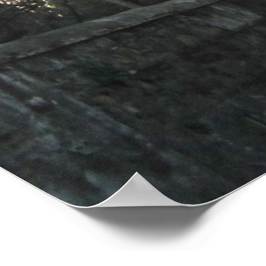 Reise- | Italien - Abend auf dem Appischen Weg Poster (Ecke)