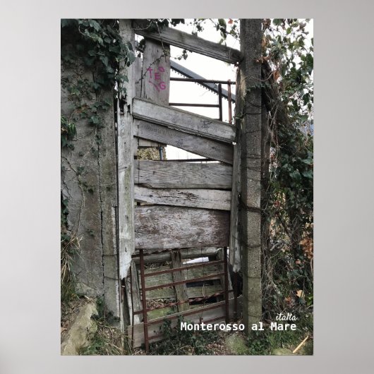 Reise-  | Italien - Monterosso al Mare Old Door Poster (Vorne)
