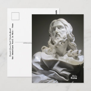 Reise-    Italien - Rom - Bernini-Skulptur Christu Postkarte
