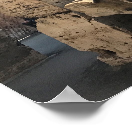 Reise- | Italien - Rom, Kolumbien Poster (Ecke)