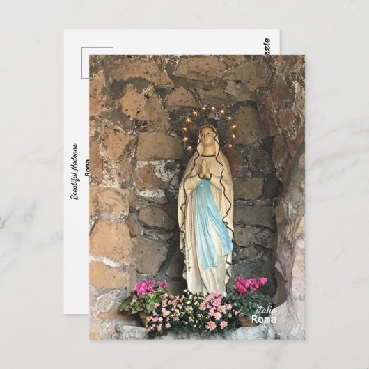 Reise-  | Italien - Rom, Schöne Madonna Postkarte (Vorne/Hinten)