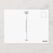 Reise-  | Italien - Rom Trattoria Postkarte (Rückseite)