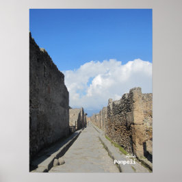 Reise-  | Italien - Straße Pompeii Poster