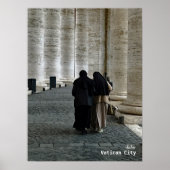 Reise- | Italien — Vatikanstadt, St. Peters Squar Poster (Vorne)