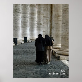 Reise-  | Italien — Vatikanstadt, St. Peters Squar Poster