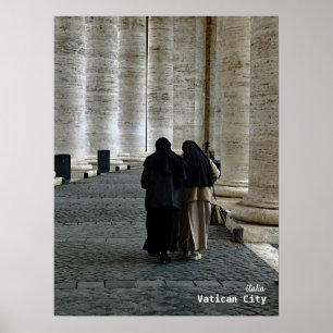 Reise-    Italien — Vatikanstadt, St. Peters Squar Poster