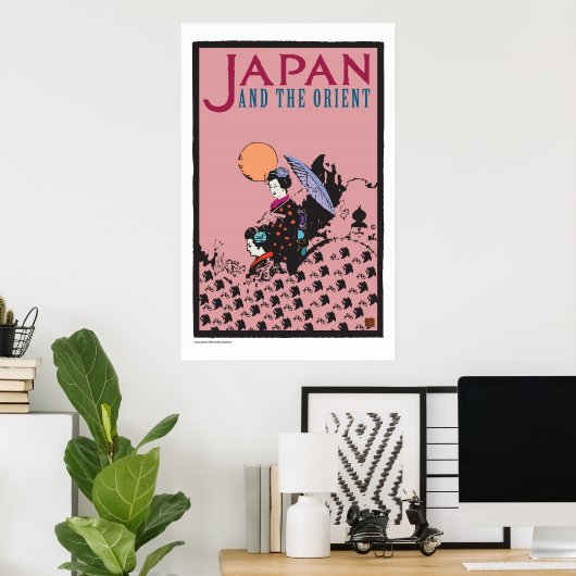 REISE-Japan-orientiert Poster (Heimbüro)