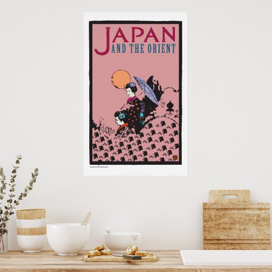 REISE-Japan-orientiert Poster (Küche)