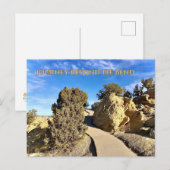 Reise jenseits der Biegung Postkarte (Vorne/Hinten)