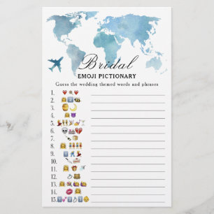 Reise-Junggesellinnen-Abschied Emoji Pictionary Sp