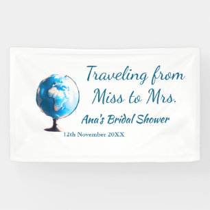 Reise-Junggesellinnen-Abschied feiern Namen Datum  Banner