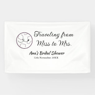 Reise-Junggesellinnen-Abschied feiern Namen Datum  Banner