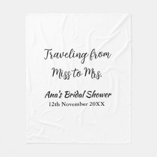 Reise-Junggesellinnen-Abschied feiern Namen Datum  Fleecedecke