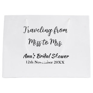 Reise-Junggesellinnen-Abschied feiern Namen Datum  Große Geschenktüte