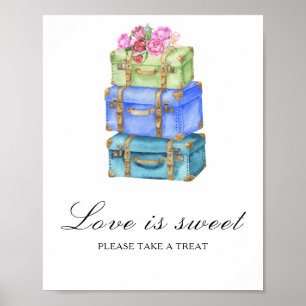 Reise-Junggesellinnenabschied Liebe ist süß Poster