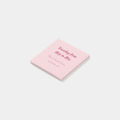 Reise-Junggesellinnenabschied Name Datum fehlt Mrs Post-it Klebezettel (angewinkelt)