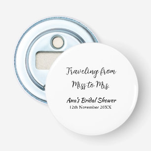 Reise-Junggesellinnenabschied Name Datum Fräulein  Flaschenöffner