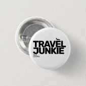 Reise-Junkie-Knopf Button (Vorne & Hinten)