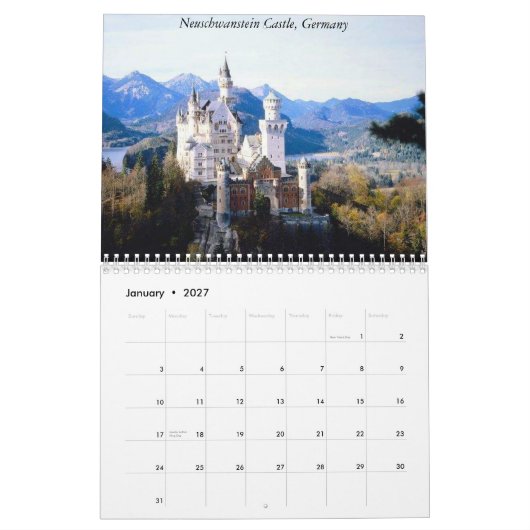 Reise-Kalender Europas 2015 Kalender (Jan 2027)