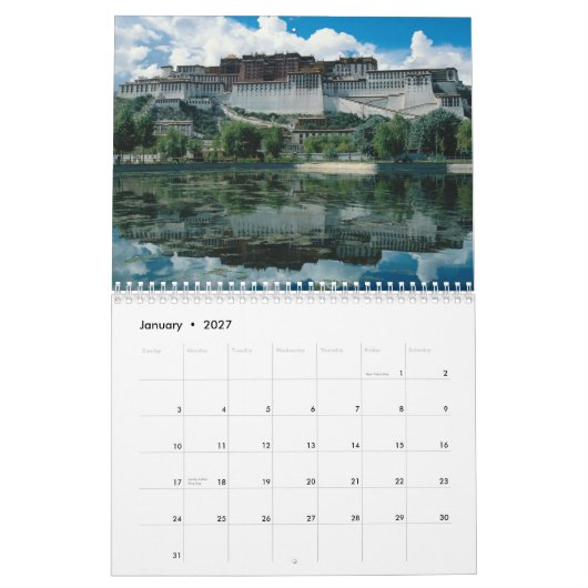 Reise-Kalender Kalender (Jan 2027)