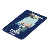 Reise Karte Coos Oregon Magnet (Linke Seite)