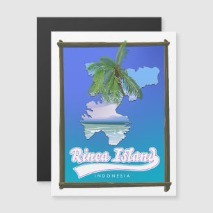 Reise Karte der Insel Rinca Indonesien