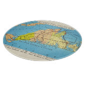 Reise-Karte des Martha's Vineyard-Martha's Schneidebrett (Ecke)