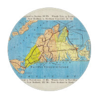 Reise-Karte des Martha's Vineyard-Martha's