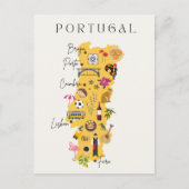 Reise Karte von Portugal (Vorderseite)