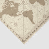 Reise-Karten-Seidenpapier Seidenpapier (Ausschnitt)