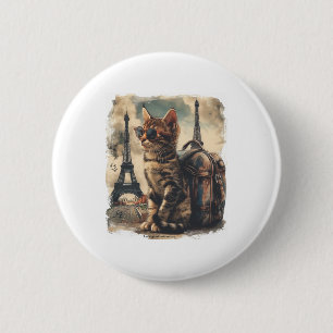 Reise-Katze Button