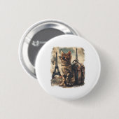 Reise-Katze Button (Vorne & Hinten)