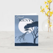 Reise Kenia, Afrika, Karte (Gelbe Blume)