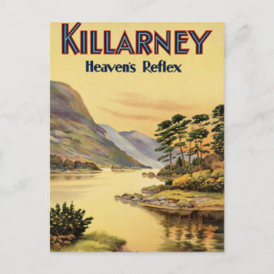 Reise Killarney Irland mit der Eisenbahn Vintage P Postkarte
