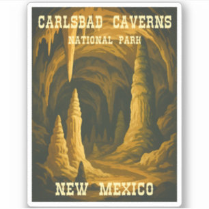 Reise-Klassiker Carlsbad Caverns National Park Aufkleber