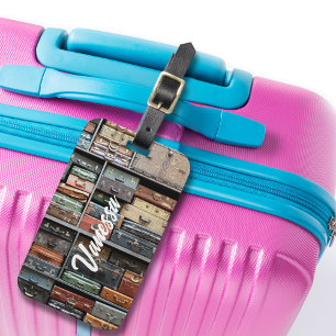 Reise-Koffer-Reisefieber-Foto Stylisch Gepäckanhänger