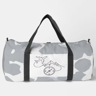 Reise-Kompass-Linienkunst-Duffel Duffle Bag