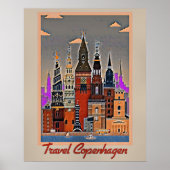 Reise Kopenhagen, Dänemark Poster (Vorne)