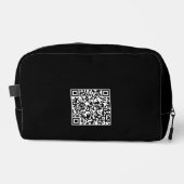 Reise-Kosmetiktasche mit QR-Code Waschbeutel (Vorderseite)