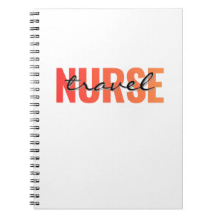 Reise-Krankenpfleger Moderne Typografie Notizblock