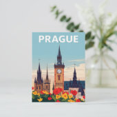 Reise Kunst Altstädter Ring Prag Postkarte (Stehend Vorderseite)