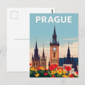 Reise Kunst Altstädter Ring Prag Postkarte (Vorne/Hinten)