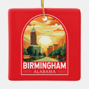 Reise-Kunst-Emblem Birmingham Alabama Keramikornament
